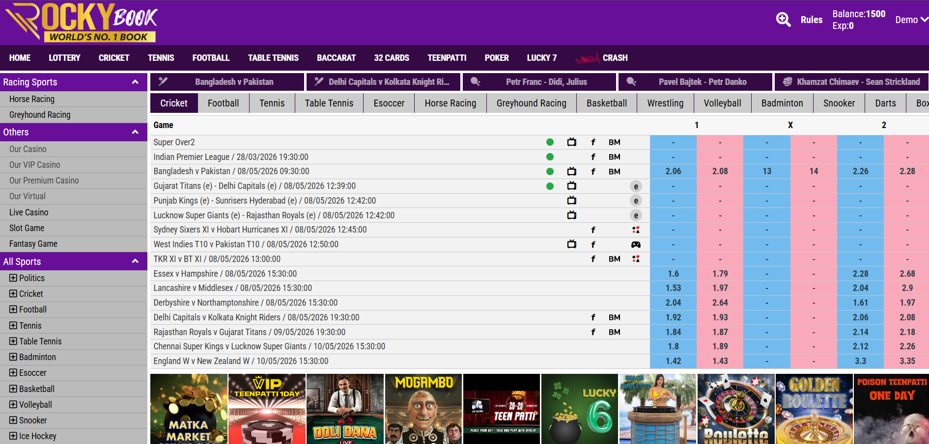Willsexch - Official Betting Exchange India